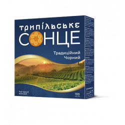 Чай чорний байховий дрібний 100 пакетів ТМ Трипільське Сонце