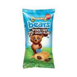 Бісквіт Cravingz Bears з шоколадною начинкою 40г ТМ  JOUY