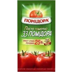 Паста томатна 25% 70г ТМ 33 Помідора