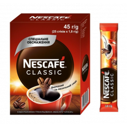 Кава розчинна гранульована classic 25 стіків ТМ Nescafe