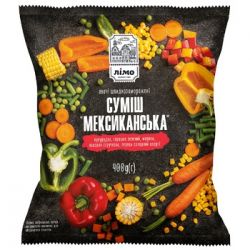 Суміш овочева Мексиканська морожена 400г ТМ Лімо