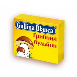 Бульйон грибний 6 кубиків ТМ Galina Blanca 