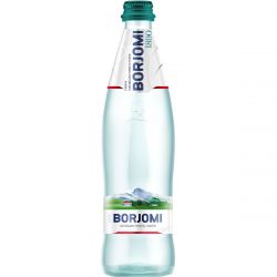 Вода мінеральна Borjomi сильногазована скло 0,5л