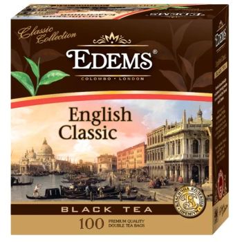 Чай чорний 100 фільтр пакетів ТМ Edems