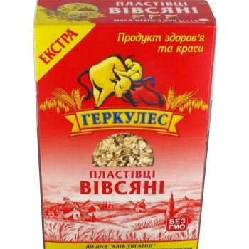 Пластівці вівсяні Геркулес 700г ТМ Новоукраїнка