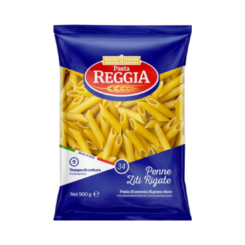 Макарони перо №34 500г ТМ Reggia