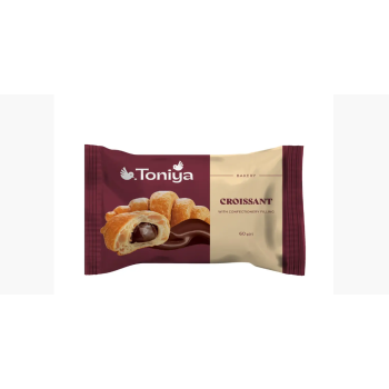 Круасан Шоколад в індивідуальній упаковці 40г (33шт-1,32кг) ТМ Toniya