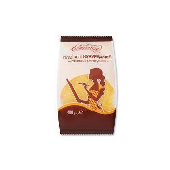 Пластівці кукурудзяні  400г ТМ Сквирянка