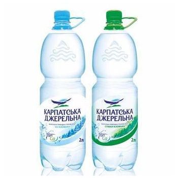 Вода слабогазована 2л ТМ Карпатська Джерельна