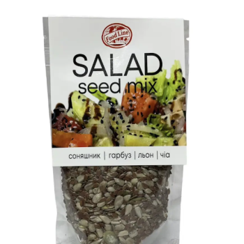 Суміш для салатів Salad seed mix соняшник гарбуз льон чіа 125г ТМ Food Line