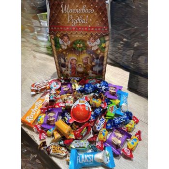 Набір подарунковий 500г "Щасливого Різдва-янголи"