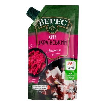 Хрін Український з бурачком 130г ТМ Верес 