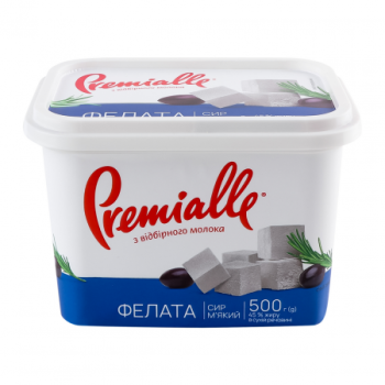 Сир м'який Фелата 45% 250г ТМ Premialle