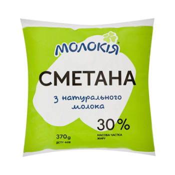 Сметана 30% 370г ТМ Молокія